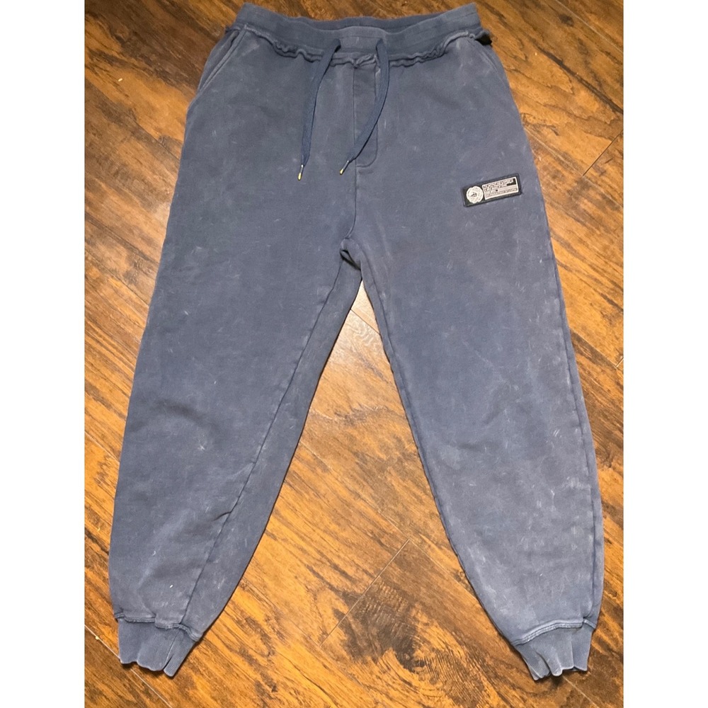 Alphalete Very Terry Joggers Mens Large Blue French Terry Cotton Sweatpants
